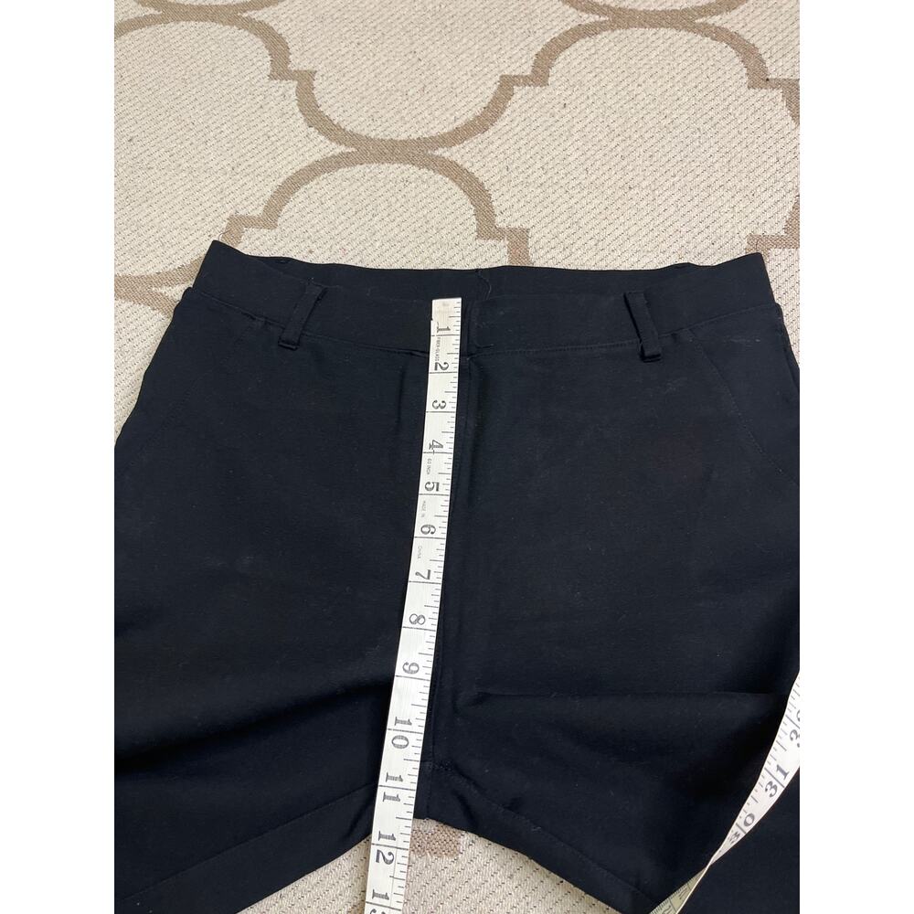 Quince Black ultra stretch ponte straight leg pants, size medium petite - Picture 10 of 15